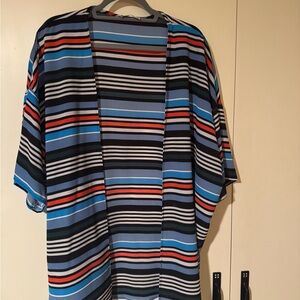 Colorful Striped Women's Kimono Jacket
